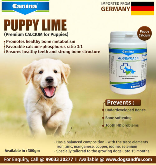 Canine Puppy Lime Powder Info