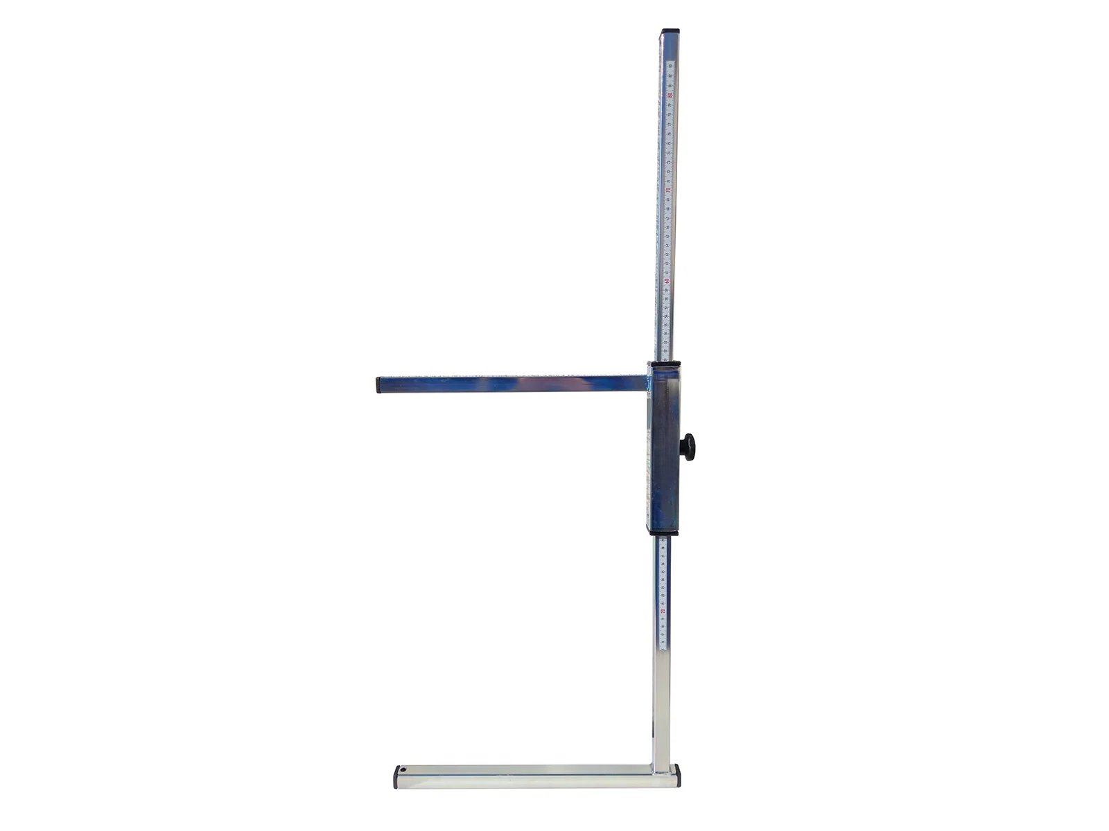 Dog height measuring scale for German Shepherd with adjustable horizontal arm