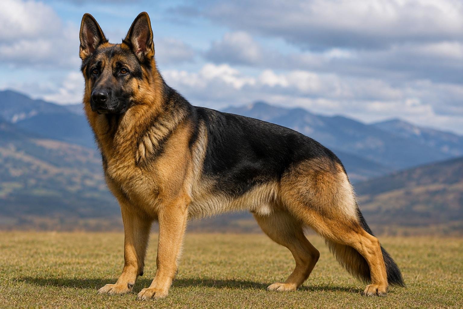 German Shepherd guide featuring a healthy adult German Shepherd standing confidently outdoors